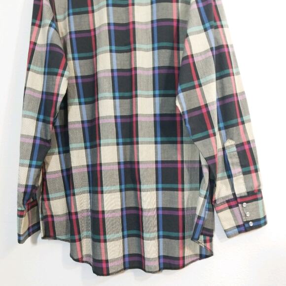 Vintage Wrangler Longtail pearl snap western shirt - Picture 7 of 10